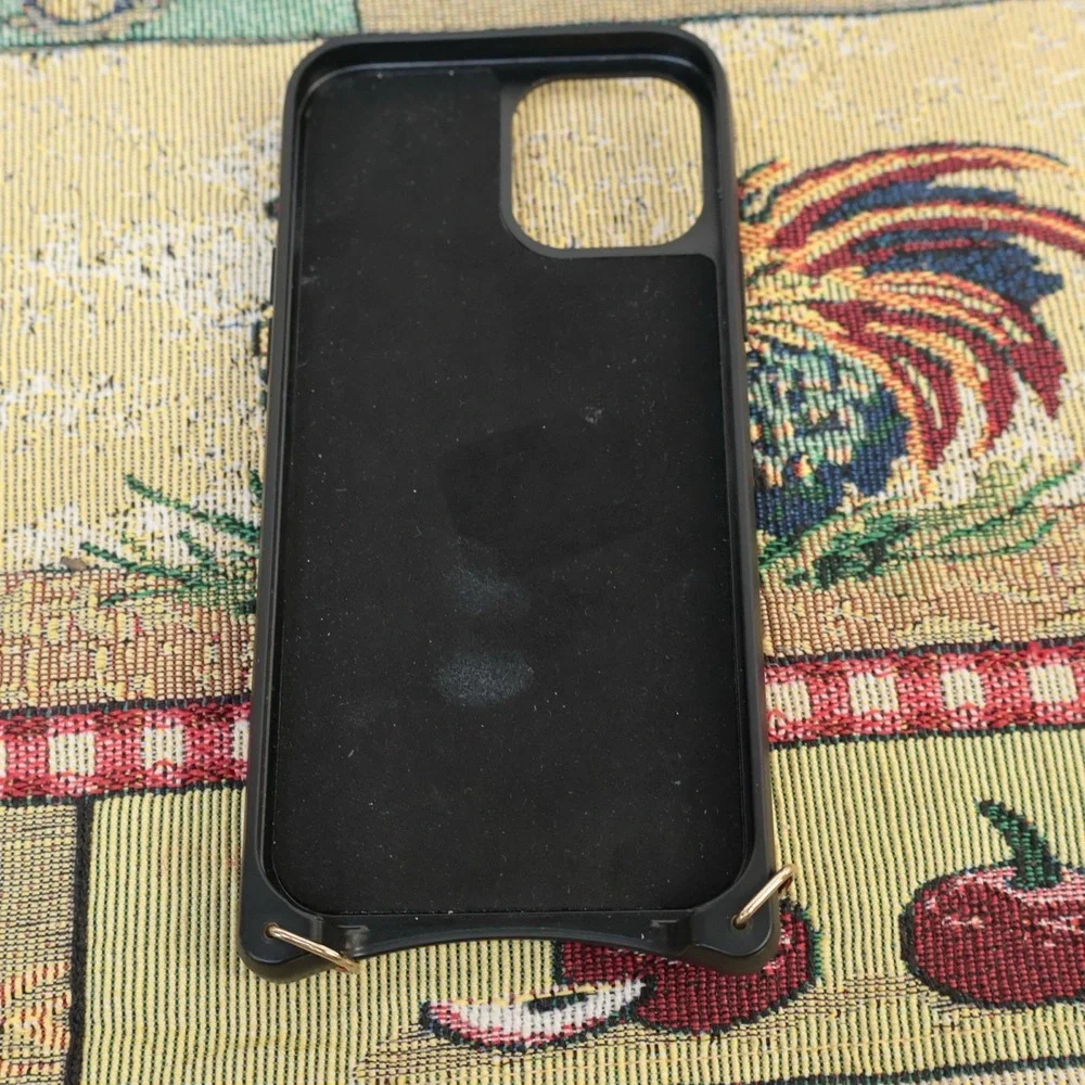 Bandolier Emma Crossbody iPhone 13 Pro Max Case Pebbled Leather Case Only